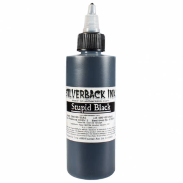 TATTOO FARBE SILVERBACK INK - STUPID BLACK