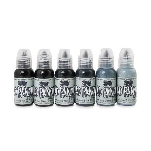 Tattoo Farbe WORLD FAMOUS - A.D. PANCHO PASTEL GREY SET