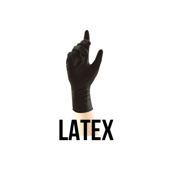 UNIGLOVES SELECT BLACK GLOVES - LATEX