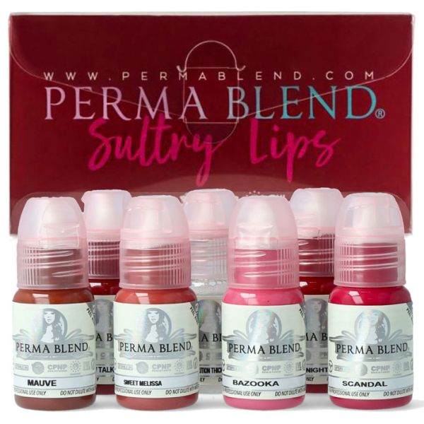 Pigment für Permanentes Make-up: PERMA BLEND SULTRY LIP COLLECTION SET